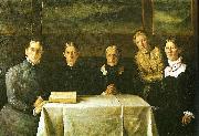 Michael Ancher det brondumske familiebillede oil painting artist